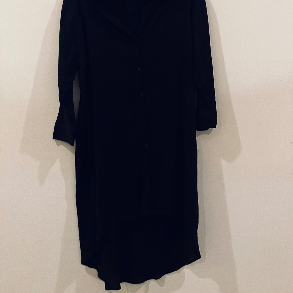 Boho Me Gauze Button Front Cotton Shirtdress - Picture 2 of 5